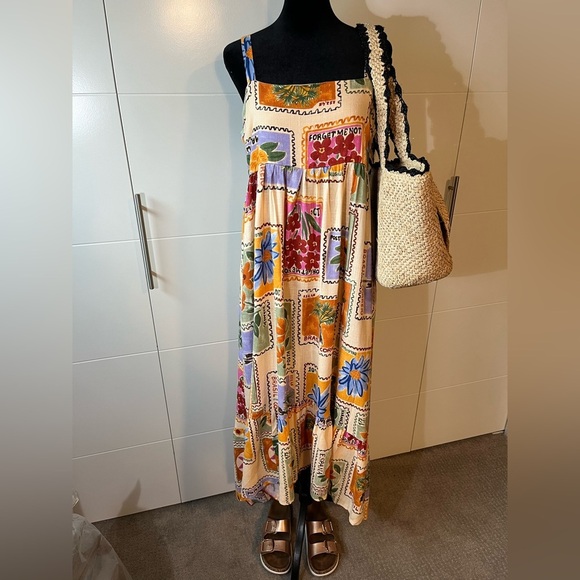 NWT Paper Heart Anthropologie Linen Blend Dress - Picture 1 of 16